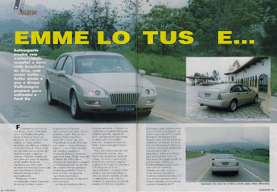 Reportagem da revista Autoesporte sobre o Emme Lotus.
