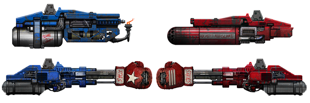 Conceito da novas armas que estão sendo desenvolvidas para o Mk II. Fonte: Divulgação.